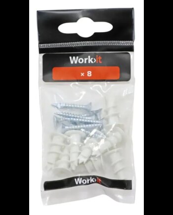 Workï It Gipsplugs Med Skruer   Stk