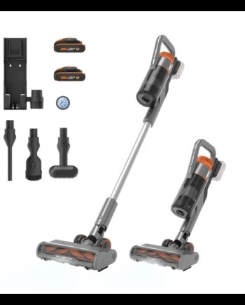 Worx 20v Støvsuger  Kulfri Inkl  2x2 0ah Batterier Wx038