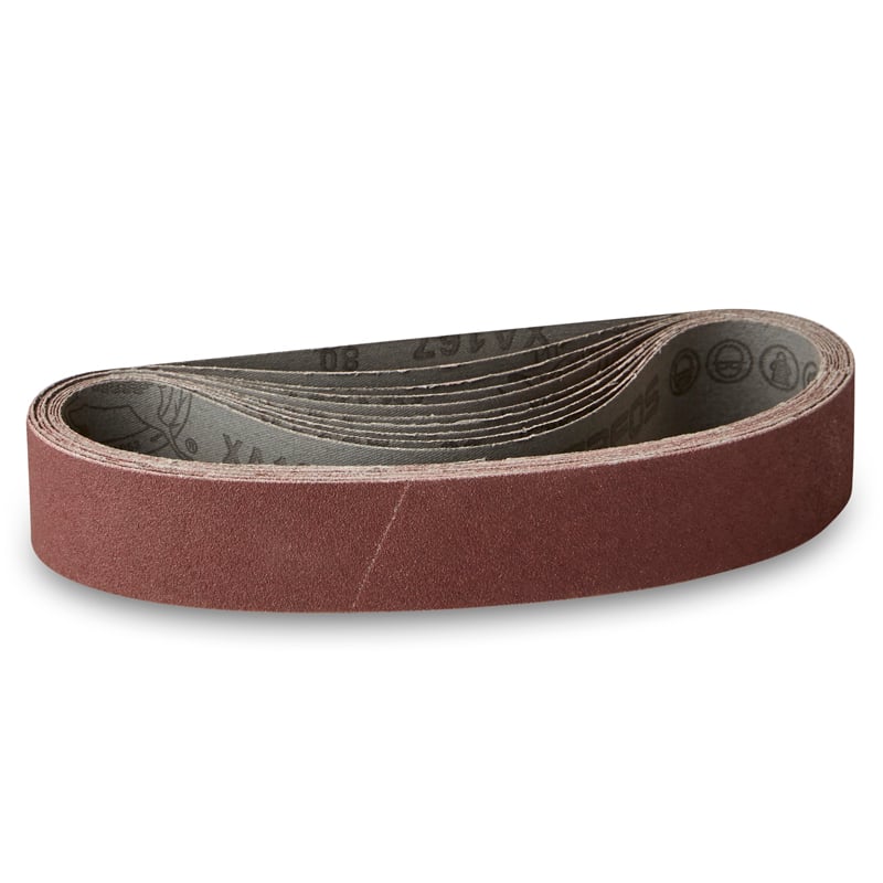 40x577mm Lærreds Slibebånd 10 Stk  Korn P60