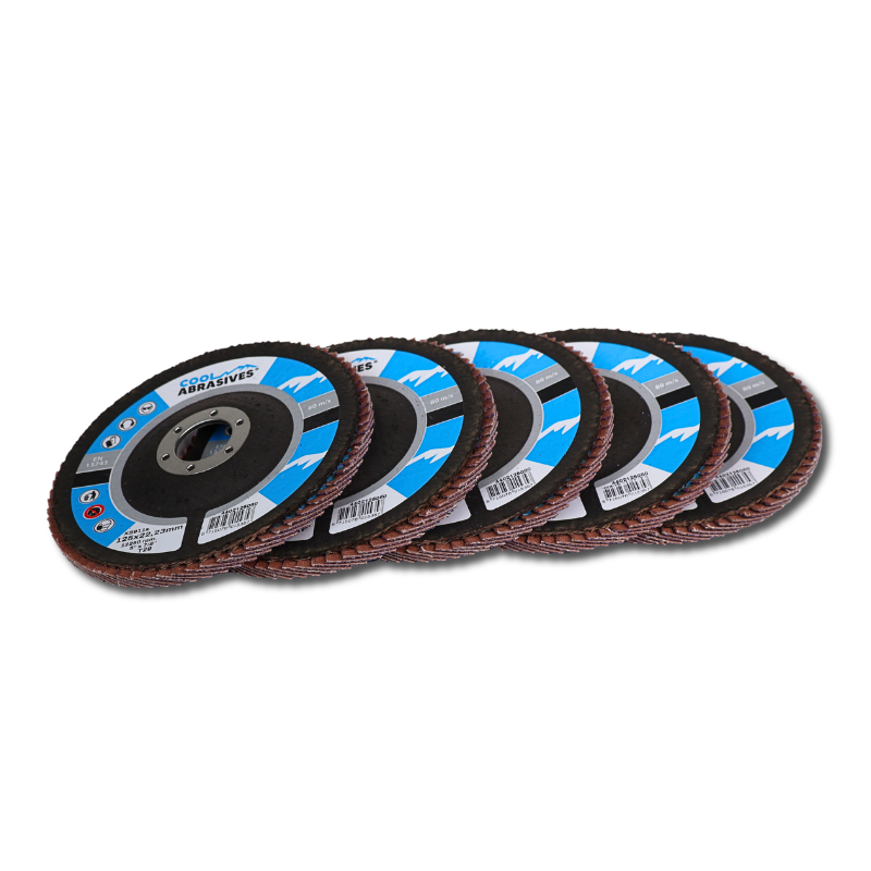 ø125mm Keramiske Lamelflapskiver Cool Flap Disc Stk Korn P40