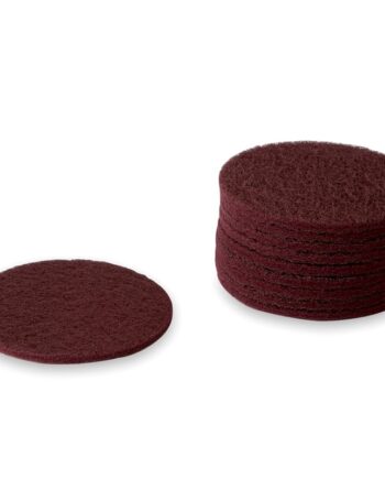 ø150mm Non-woven Scotch-brite Sliberondeller Farver Rød 320