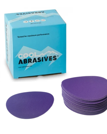ø150mm Sliberondeller 50 Stk  Cool Violet Korn P40