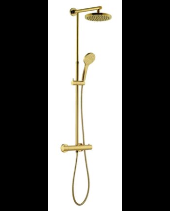Adora Infigo   Termostatbruse- Sæt  Brus ø200 100 Mm Gold