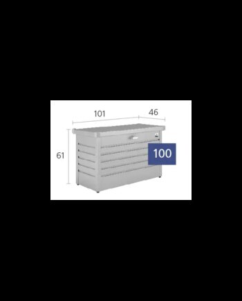 Biohort Pakkebox 100 Sølv Metallic