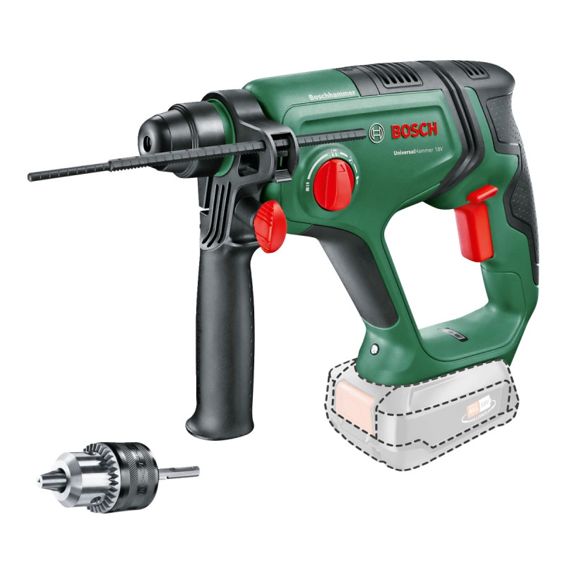 Bosch Akkuborehammer Universal 18v Solo Adapter 06039d6001