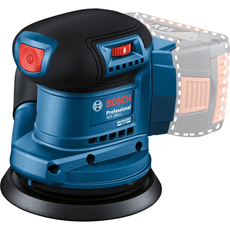 Bosch Akkuexcentersliber Gex 185-li Solo 06013a5020