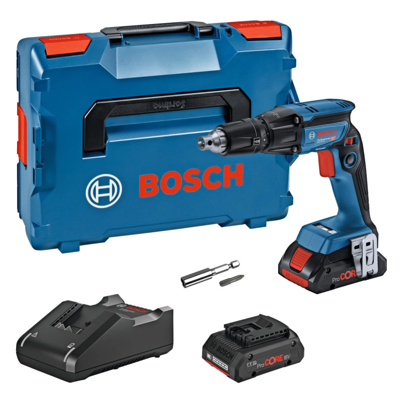 Bosch Akkugipsskruetrækker Gtb 18v-45 2x4ah Pc -boxx 06019k7002