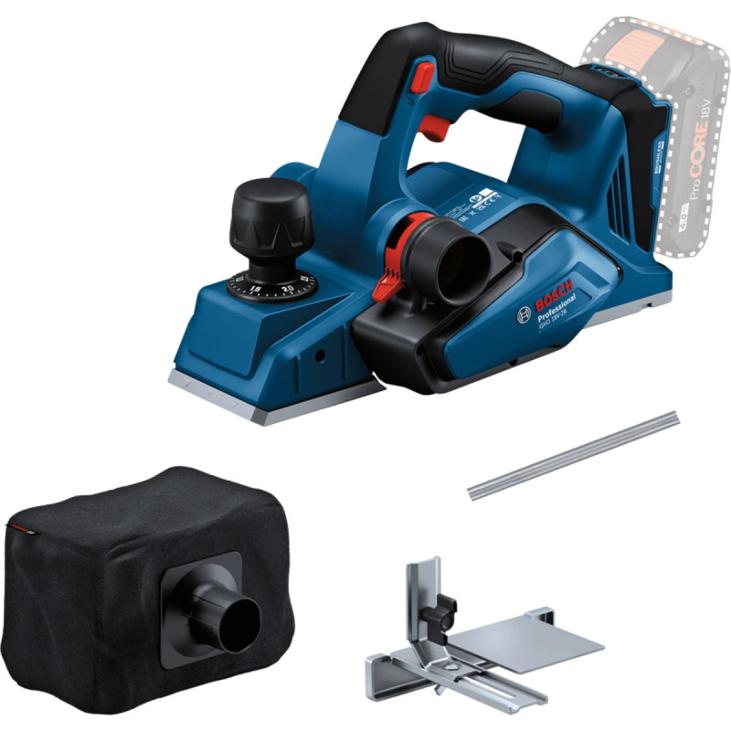 Bosch Akkuhøvl Gho 18v-26 -boxx 06015b5000