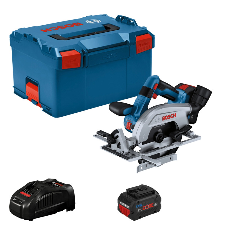 Bosch Akkurundsav Gks 18v-57- 2x5 5ah Pc -boxx 06016c1102