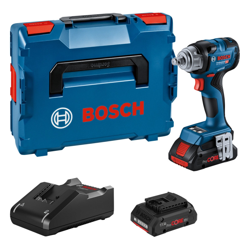 Bosch Akkuslagnøgle Gds 18v-330 Hc 2x4ah Pc -boxx Gcy 06019l5002