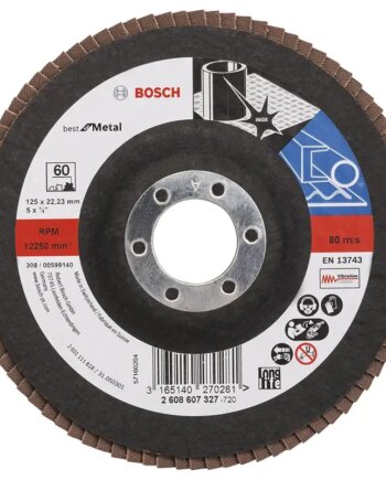 Bosch Lamelslibesk Bluemet Top ø125 K60 Flad 2608607327