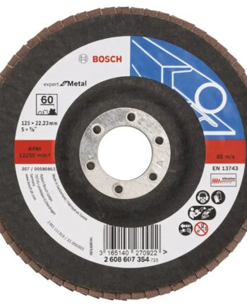Bosch Lamelslibeskive Bm 125x22mm K60 Flad 2608607354