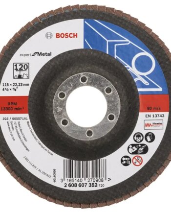 Bosch Lamelslibeskive Bm 115x22mm K120 Flad 2608607352