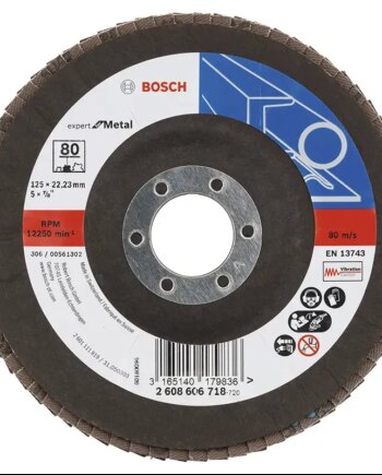 Bosch Lamelslibeskive  :  125x22mm K80 Skrå 2608606718