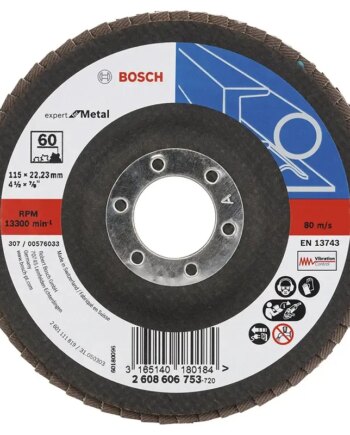 Bosch Lamelslibeskive  :  ø115x22mm K60 Skrå 2608606753