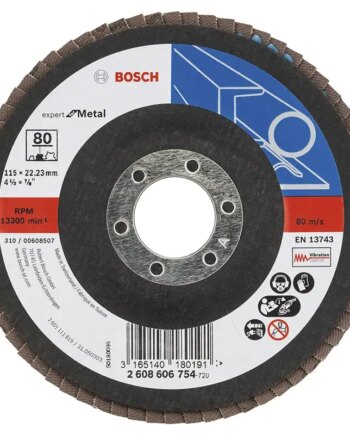 Bosch Lamelslibeskive  :  ø115x22mm K80 Skrå 2608606754