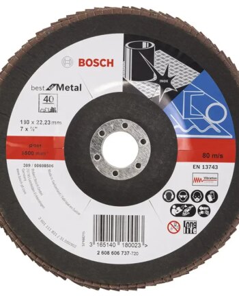Bosch Lamelslibeskive  :mt 180x22mm K40 Skrå 2608606737