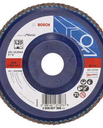 Bosch Lamelslibeskive  :mt ø125x22mm K120 Flad 2608607368
