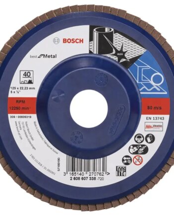 Bosch Lamelslibeskive  :mt ø115x22mm K60 Flad 2608607323