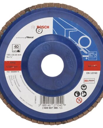 Bosch Lamelslibeskive  :mt ø125x22mm K40 Flad 2608607365