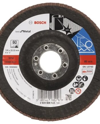 Bosch Lamelslibeskive  :mt ø125x22mm K60 Skrå 2608606923