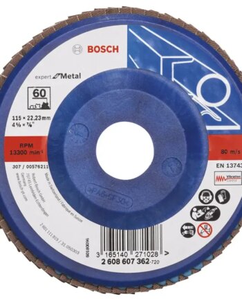 Bosch Lamelslibeskive  :mt ø115x22mmk60 Flad 2608607362