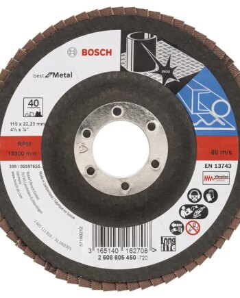 Bosch Lamelslibeskive Flad  :mt 115mm K40 2608605450