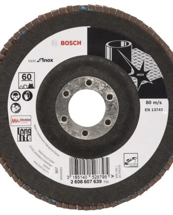 Bosch Lamelslibeskive ø125x22 Inox K60 2608607639