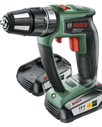 Bosch Psb 18 Li-  Ergonomic Akku-slagbore- Skruemaskine Med To Gear  Lithium-ion 06039b0301