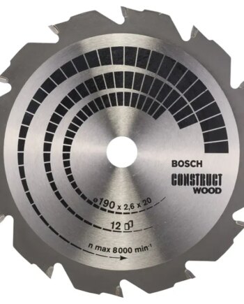 Bosch Rundsavsklinge Construct 12t ø190x2 6x20 16mm 2608641201