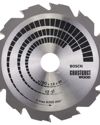 Bosch Rundsavsklinge Construct 190x2 6x30 Mm 12 Tdr 2608640633