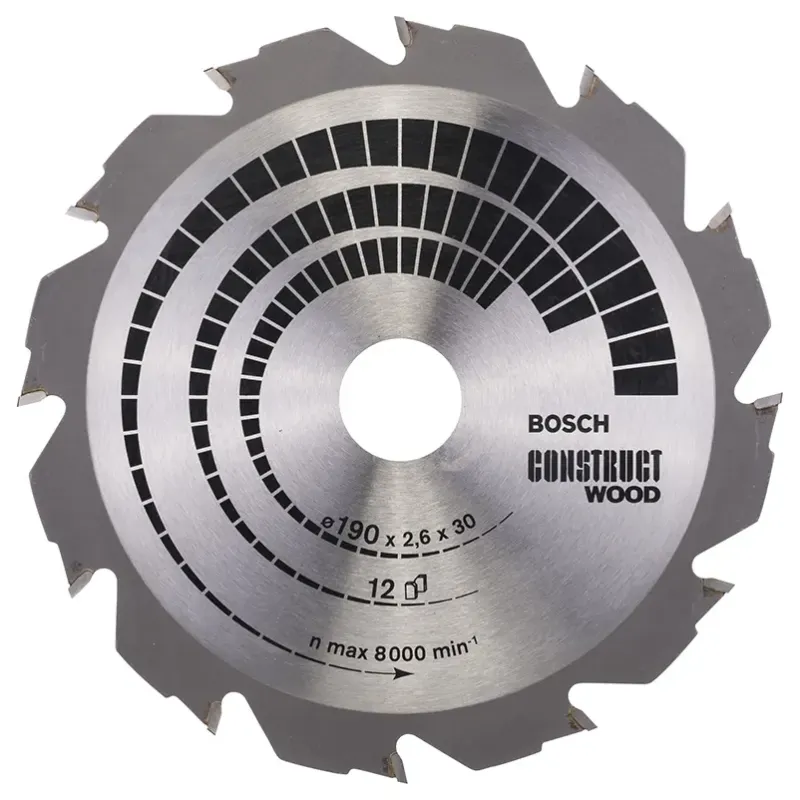 Bosch Rundsavsklinge Construct 190x2 6x30 Mm 12 Tdr 2608640633