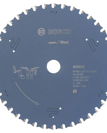 Bosch Rundsavsklinge Exp Steel 190x20mm 40t 2608643056