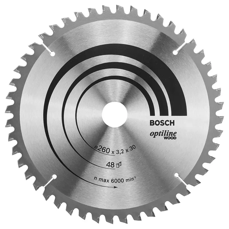 Bosch Rundsavsklinge  Opti-  ø260x30x3 2mm 48       2608641202