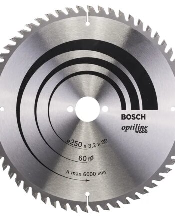 Bosch Rundsavsklinge Optiline 250x3 2x30 Mm 60 Tdr 2608640729