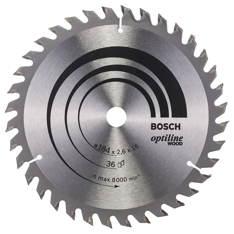Bosch Rundsavsklinge Optiline 184x2 6x16 Mm 36 Tdr 2608640818