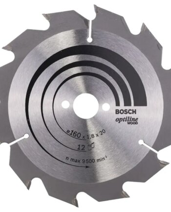 Bosch Rundsavsklinge Optiline ø160x1 8x20 16mm 12t 2608641170