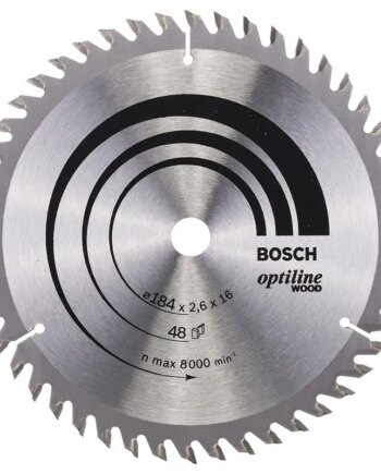 Bosch Rundsavsklinge Optiline ø184x2 6x16mm 48t 2608641181