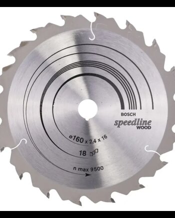 Bosch Rundsavsklinge Speedline Wood 160x16mm 18t 2608640785