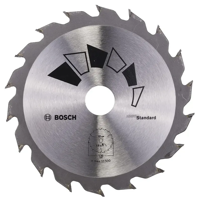 Bosch Rundsavsklinge Stand ø130x2 2x20 16mm T18 2609256802