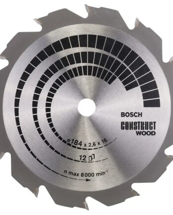 Bosch Rundsavsklinge 184x16mm 12t Construct 2608641200