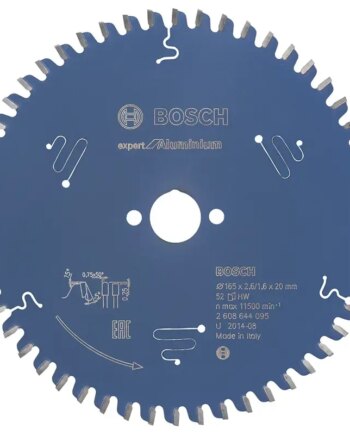 Bosch Rundsavsklinge 165x20x2 6mm 52t Exp Alu 2608644095