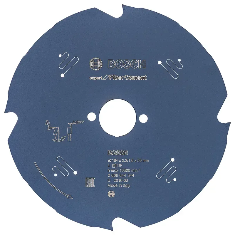 Bosch Rundsavsklinge 184x30x2 2mm 4t Exp Fiber Ceme 2608644344