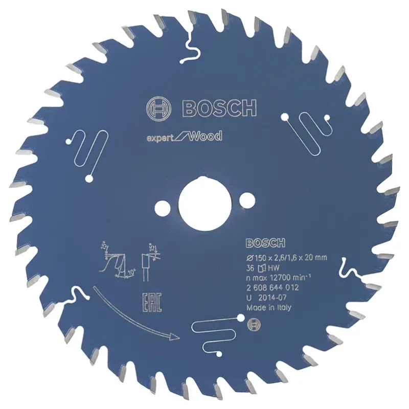 Bosch Rundsavsklinge 150x20x2 6mm 36t Exp Wood 2608644012