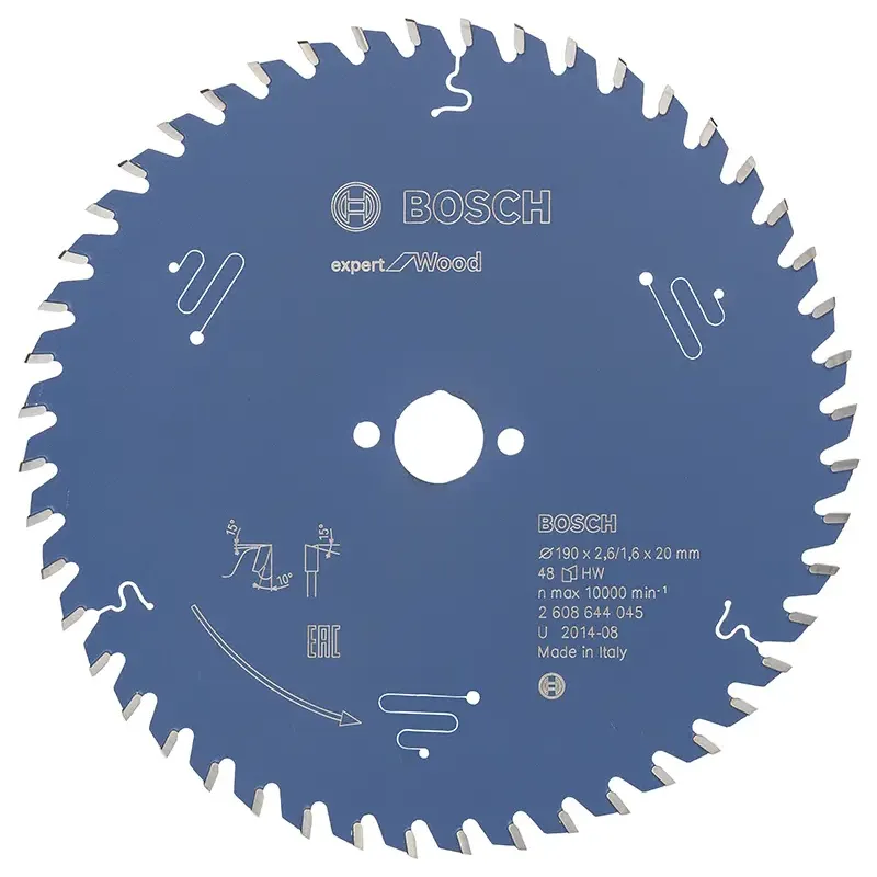 Bosch Rundsavsklinge 190x20x2 6mm 48t Exp Wood 2608644045