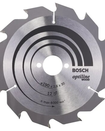 Bosch Rundsavsklinge 190x2 6x30mm 12t Optiline 2608641187