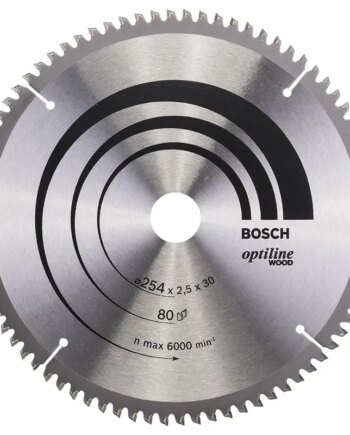 Bosch Rundsavsklinge ø254x30mm   5mm 80t -5gr Træ 2608640437