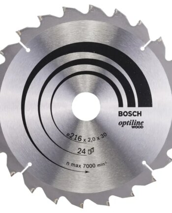 Bosch Rundsavsklinge ø216x30mm 24t -5gr Træ 2608640431
