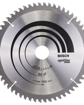 Bosch Rundsavsklinge ø216x30mm 60   -5gr Træ 2608640433