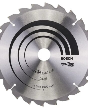 Bosch Rundsavsklinge ø254x30mm 24t -5gr Træ 2608640434
